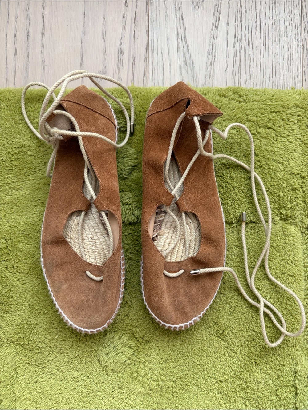 Castaner Brown Suede Lace-Up Espadrilles